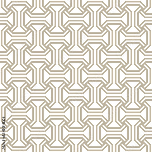 Fototapeta Vector seamless geometric pattern. Texture with hexagons.