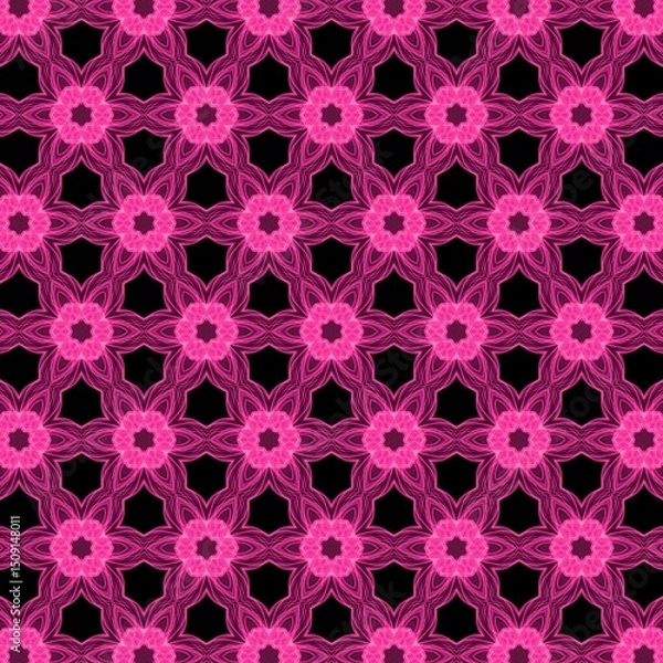 Fototapeta seamless pattern with hearts