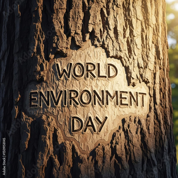 Obraz 
محادثة مع Gemini

World Environment Day written in tree bark, elegant, creative composition, premium realistic style — with the words 'World Environment Day' 