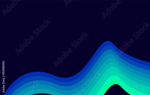 Obraz aesthetic blue color spectrum wallpaper background