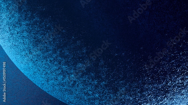 Fototapeta dark blue circle patten black background, poster banner backdrop, power point background