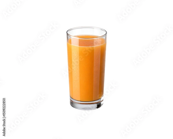 Obraz glass of orange juice isolated on white background