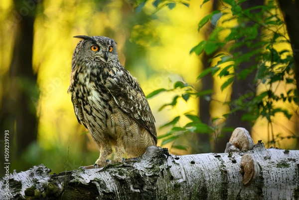 Fototapeta Eurasian eagle owl ( Bubo bubo ) close up