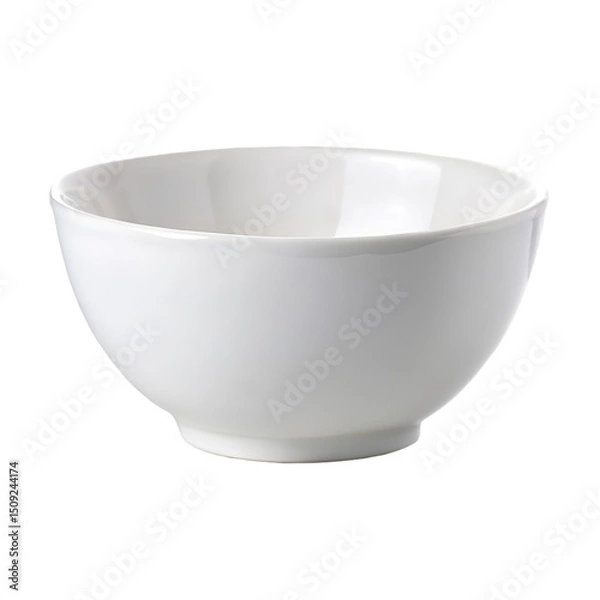 Fototapeta white bowl isolated on white