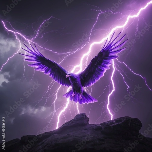 Obraz lightning in the sky