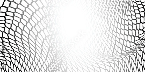 Fototapeta Mesh texture for fishing nets. Seamless pattern for sportswear or soccer goal, volleyball net, basketball  modern arts