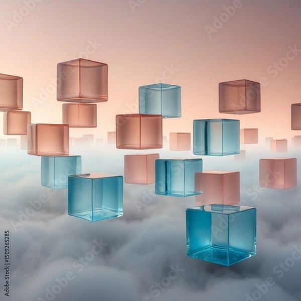 Obraz abstract blue background