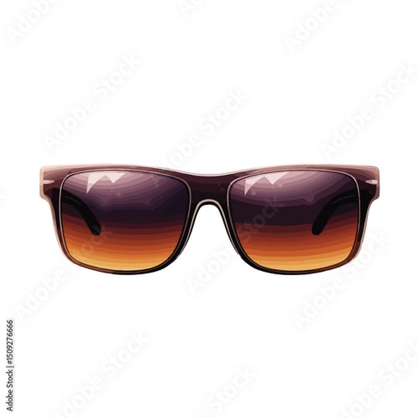 Obraz Square Frame Sunglasses Icon Vector Image for Fashion Accessories
