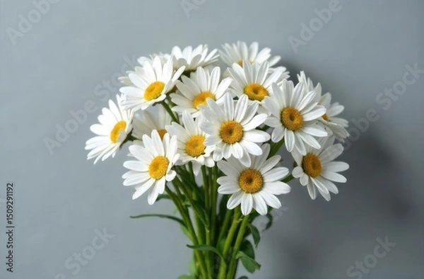Obraz Daisies on a gray background