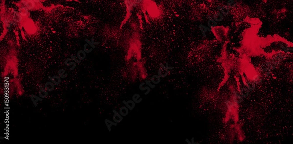 Fototapeta Parallel Red Smoke Explosion Frame