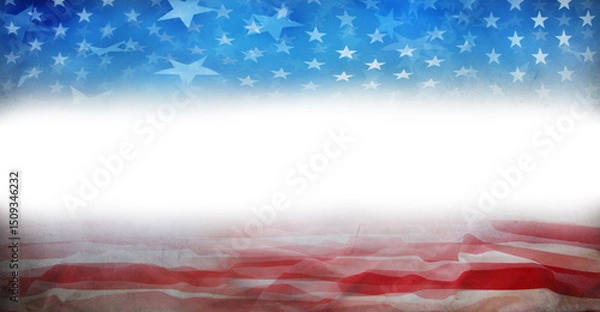 Obraz American flag abstract stars and stripes background. Copy space
