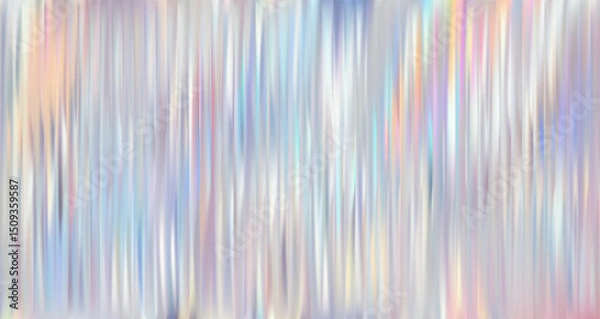 Fototapeta Soft pastel holographic ribbed glass. Pearlescent textured gradient