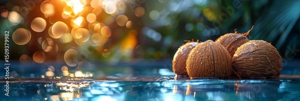 Obraz coconut in the water