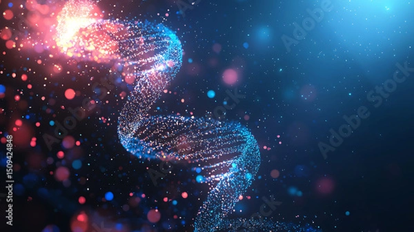 Fototapeta Cell Biology Meets Genetics: Link Between Chromosomal XY System and Cellular Structure and copy space for text
