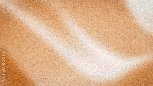 Fototapeta A warm 4K abstract background showcasing rich brown and orange hues with soft white highlights and a grainy blur. Ideal for inviting digital and print designs