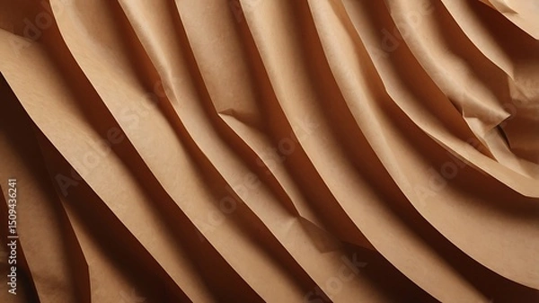Fototapeta Abstract brown paper texture background