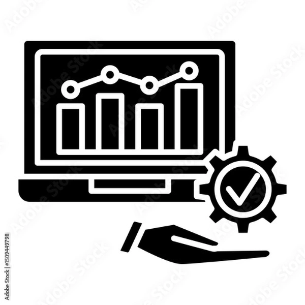 Obraz infographic management icon