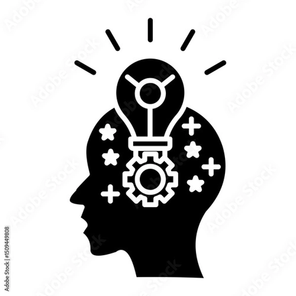 Obraz creative thinking icon