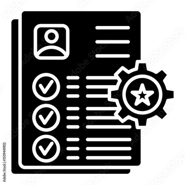 Fototapeta Employee Skills icon