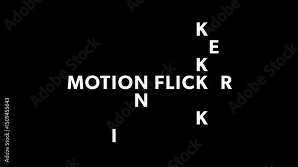 Fototapeta Motion Flicker Overlay Titles
