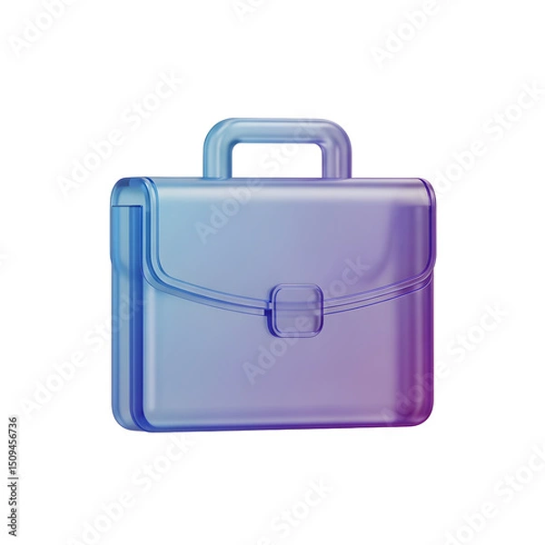 Obraz Business Briefcase Work 3D Icon Portfolio Career Job Office Document Holder