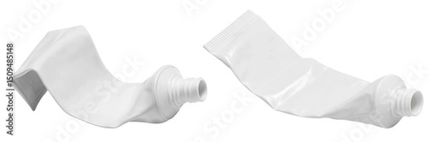 Fototapeta Empty Toothpaste Tubes