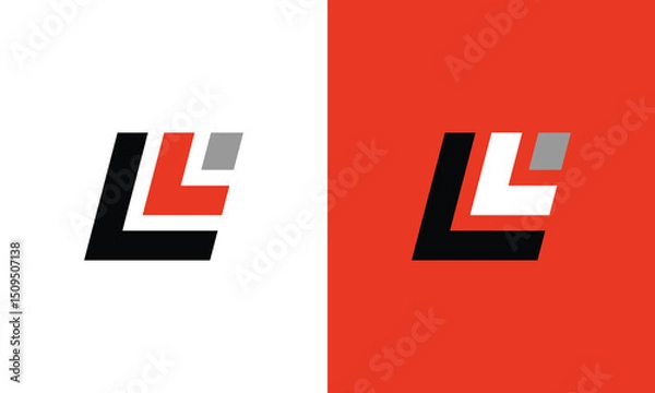 Obraz LL monogram logo design