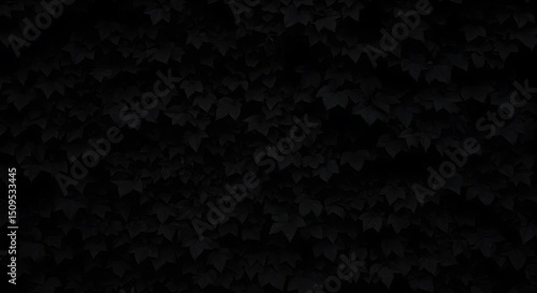 Fototapeta Dark Foliage Background with Ivy and Leaves - Nature Texture Backdrop