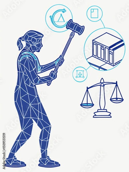 Obraz Artificial Intelligence in Law