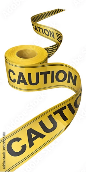 Obraz Caution Yellow Line Zone