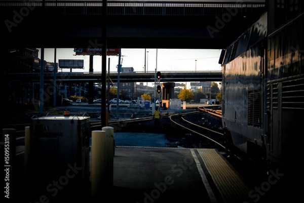 Fototapeta Train Yard