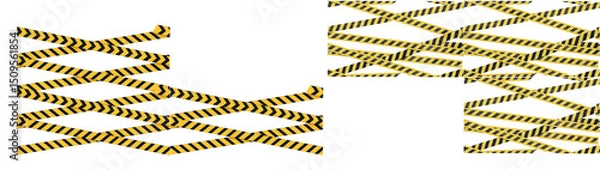 Obraz Caution Yellow Line Zone
