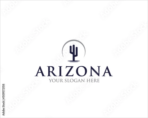 Obraz cactus arizona logo designs for travel service or symbols