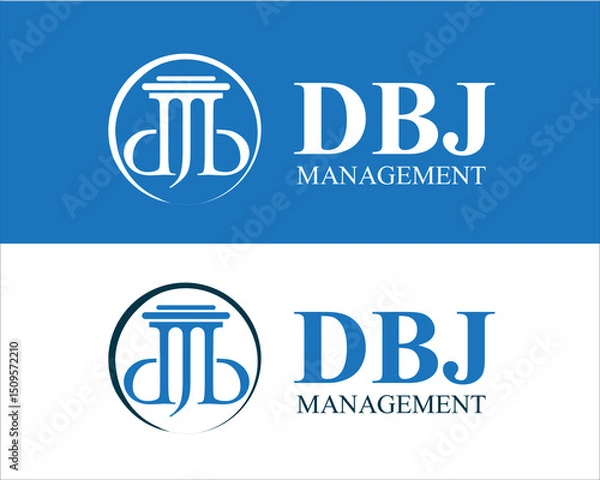 Fototapeta d b j law group logo designs