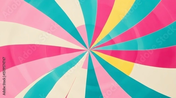Obraz Abstract Swirling Pastel Rainbow Color Burst Design