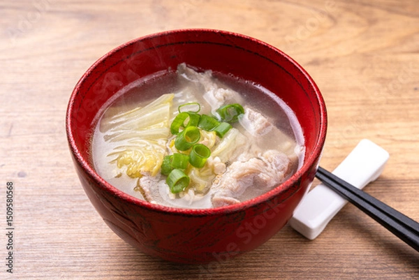 Obraz 豚肉と白菜のスープ