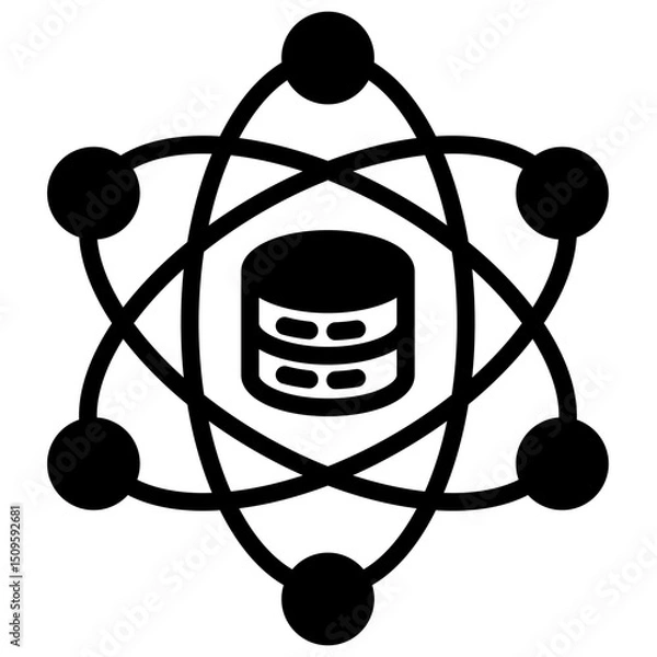Fototapeta Data Science Hub Icon
