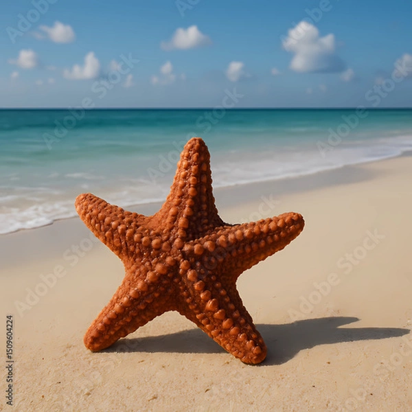 Fototapeta starfish on the beach