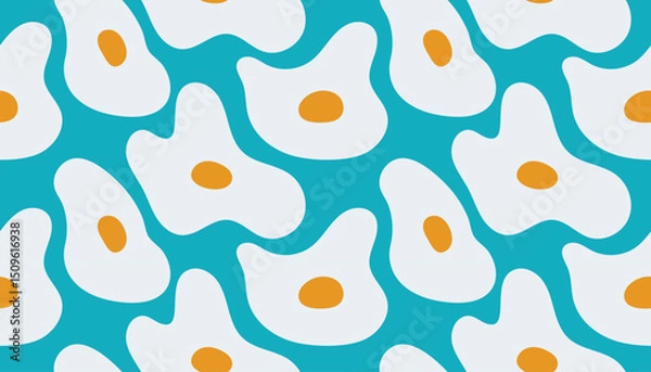 Obraz vector egg repeated pattern design, seamless background design