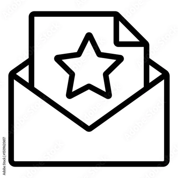 Obraz Star Letter icon