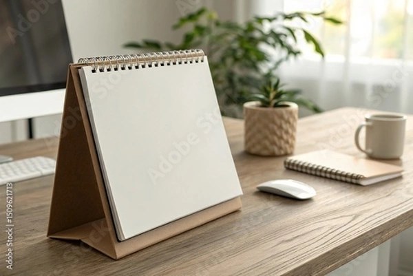 Obraz desktop calendar mockup