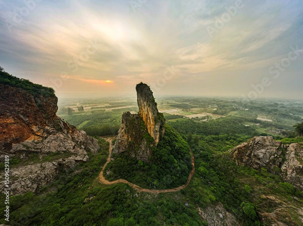 Obraz sunset in the mountains