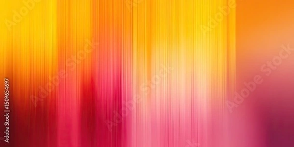 Fototapeta Pink, Orange, Yellow and Red Color Gradient Summer Defocused Blurred Motion Abstract Background Vector Illustration, Widescreen, Horizontal