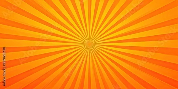 Fototapeta Sunlight abstract background. orange color burst background. Vector illustration. 