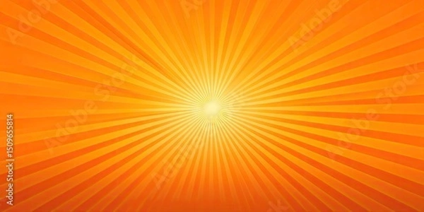 Fototapeta Sunlight abstract background. orange color burst background. Vector illustration. 