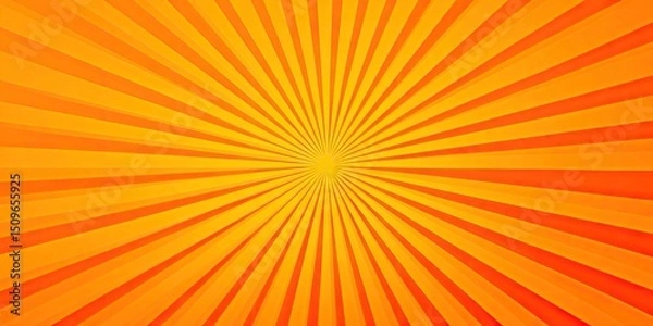 Fototapeta Sunlight abstract background. orange color burst background. Vector illustration. 