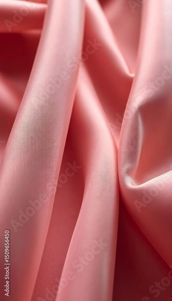 Fototapeta close up view of a pink fabric