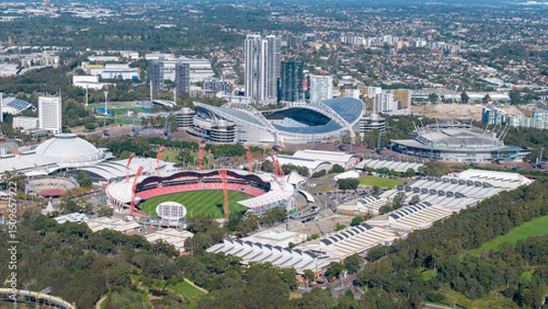 Obraz  The Sydney suburb of Olympic park, site of the Sydney 2000 olympic games.