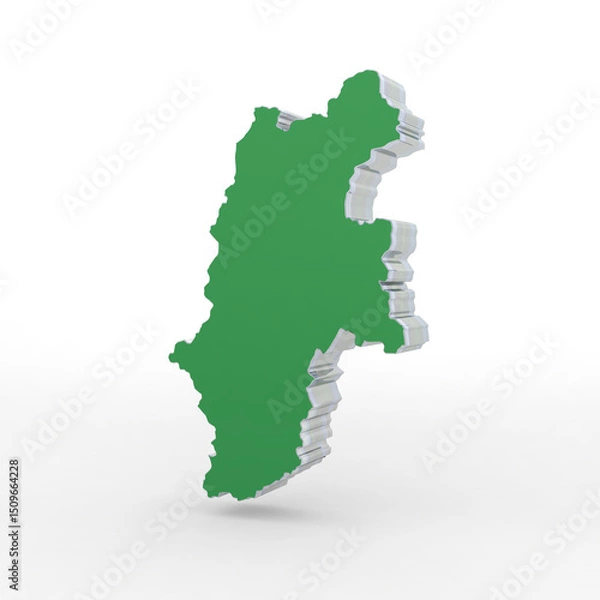 Obraz 長野県（緑：右25度：影あり）