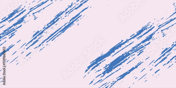 Fototapeta Grainy blue spiral brush stroke with spray texture. Hand drawn distress damaged edge vintage banner with spiral bold line. Grainy bold brush strokes texture with scattered tiny dots. Retro background.